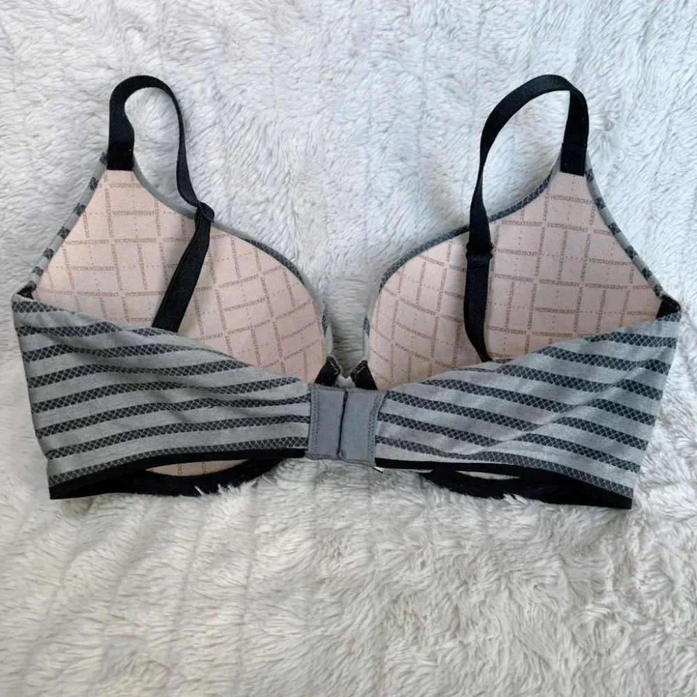 Victoria's Secret Gray Perfect Shape Push-Up Bra 32DD